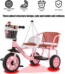 Bicicleta de dos asientos para niños