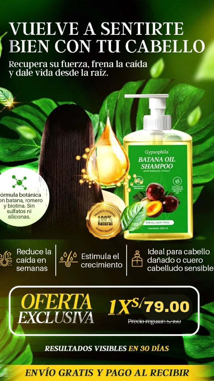 SHAMPOO DE BATANA-CRECIMIENTO DEL CABELLO